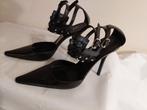 293C* Casadei - sexy sandales noires tout cuir (40), Noir, Porté, Casadei, Envoi