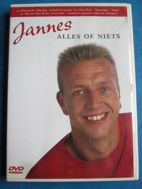 Jannes - Alles of niets, Cd's en Dvd's, Dvd's | Muziek en Concerten, Zo goed als nieuw, Muziek en Concerten, Alle leeftijden, Ophalen of Verzenden