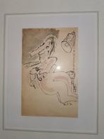 Lucebert  Gesigneerd en gedateerd  1970  Inkt Tekening, Antiek en Kunst, Ophalen