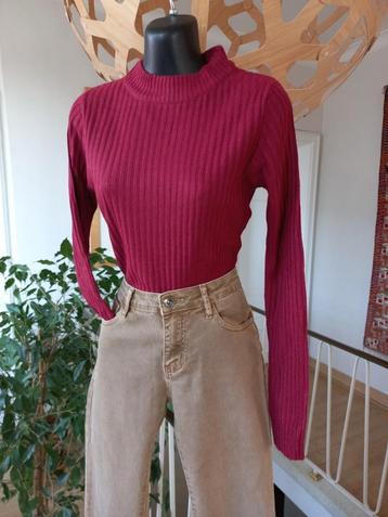 Wijnrood high neck truitje Emsexcite, mt S/M beschikbaar voor biedingen