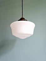 Art Deco hanglamp in witte opaline, jaren 1920-30, Antiek en Kunst, Ophalen of Verzenden