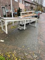 3 werktafels antiek, Doe-het-zelf en Bouw, Werkbanken, Ophalen, Zo goed als nieuw