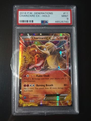 Charizard EX PSA 9 11/83 Mint 2016 Pokemon XY Generations beschikbaar voor biedingen