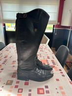 Zwarte leren botten, Dieren en Toebehoren, Paardrijkleding, Ophalen, Gebruikt, Springen, Dames