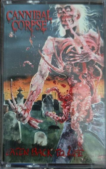 Cannibal Corpse ‎– Eaten Back To Life (Cassette:blauw of zwa beschikbaar voor biedingen