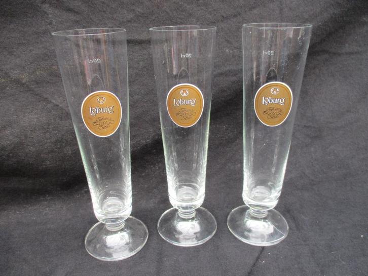 Loburg flute 10st (5€ PER GLAS), Collections, Marques de bière, Neuf, Verre ou Verres, Enlèvement