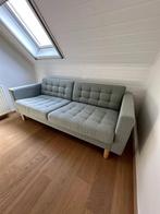 IKEA zetel – olijfgroen, in goede staat (205 cm breed), Huis en Inrichting, Ophalen, Gebruikt, Tweepersoons, 75 tot 100 cm