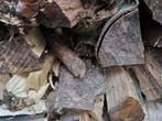 1m3 gekliefde den, 0,5 m gekliefde berk en 2 m3 nog te kliev, Tuin en Terras, Brandhout, Ophalen