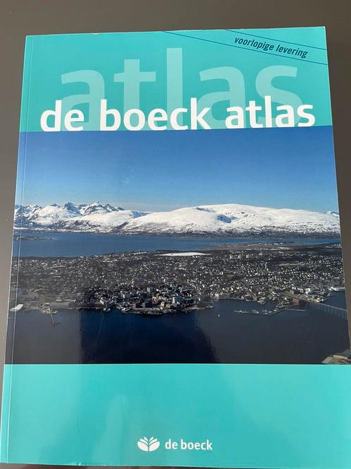 De Boeck atlas voorlopige versie zonder harde kaft, Livres, Atlas & Cartes géographiques, Comme neuf, Enlèvement ou Envoi