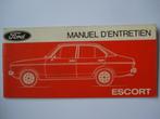 Ford Escort 1976 Manuel d'entretien, Envoi
