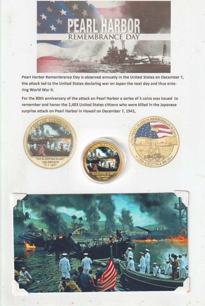 PEARL HARBOR REMEMBRANCE DAY, Verzamelen, Militaria | Tweede Wereldoorlog, Marine, Foto of Poster, Verzenden