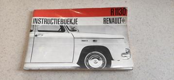 Instructieboekje Renault R8 - R1130