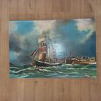 Marine Carrette olie op doek, Antiek en Kunst, Kunst | Schilderijen | Klassiek, Ophalen of Verzenden