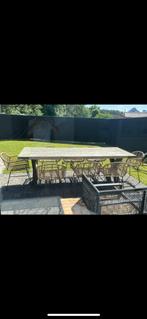 Houten tafel, Tuin en Terras, Tuinsets en Loungesets, Ophalen, Gebruikt, Eettafel, Meer dan 8 zitplaatsen