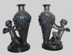 Auguste Moreau bronzen vazen., Antiek en Kunst, Antiek | Brons en Koper, Ophalen, Brons
