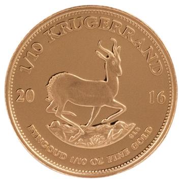 1/10 oz krugerrand 2016 beschikbaar voor biedingen