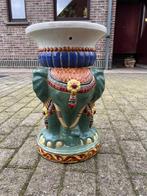 Keramieken olifant platenstandaard (bijzettafel/bohodecor), Antiek en Kunst, Ophalen of Verzenden