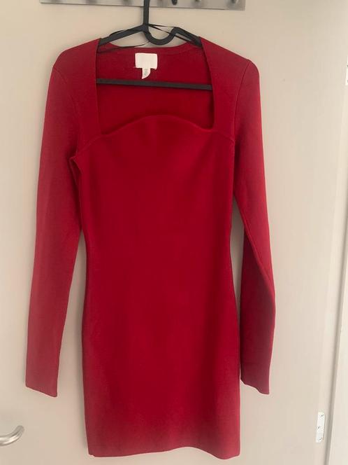Rode jurk h&m, Kleding | Dames, Jurken, Zo goed als nieuw, Maat 36 (S), Rood, Boven de knie, Ophalen of Verzenden