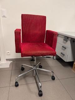 Bureaustoelen, Maison & Meubles, Chaises de bureau, Utilisé, Chaise de bureau, Rouge, Ergonomique, Enlèvement