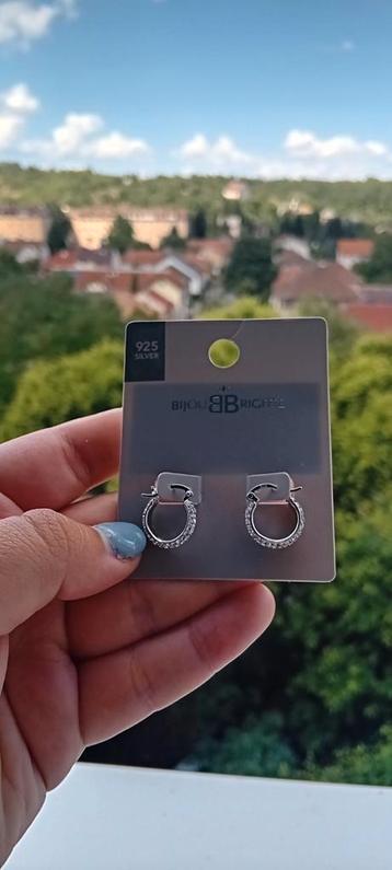 Boucles d'oreilles en argent, Enlèvement ou Envoi, Comme neuf