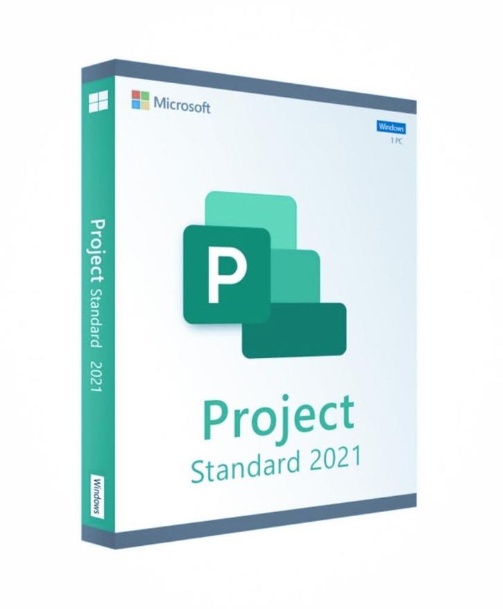 Microsoft Project 2021 Standard    1 clé d'activation licen, Informatique & Logiciels, Logiciel Office, Neuf, Windows, Enlèvement ou Envoi