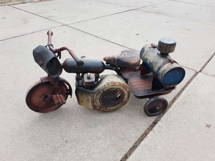 Self Made Art custom made, steampunk kinderfiets😎, Antiek en Kunst, Kunst | Designobjecten, Ophalen