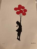 Banksy lithographie « Fille au ballons »limité +certificat, Antiquités & Art