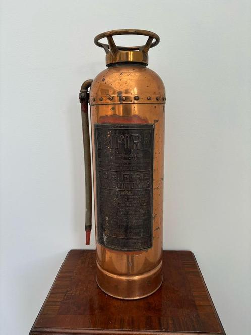 Antieke bronzen brandblusser, Huis en Inrichting, Brandblussers en Brandkasten, Brandblusser, Ophalen