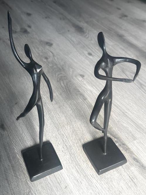 2 Modernistische stalen sculpturen van BODRUL KHALIQUE - 45€, Antiek en Kunst, Kunst | Beelden en Houtsnijwerken, Ophalen of Verzenden