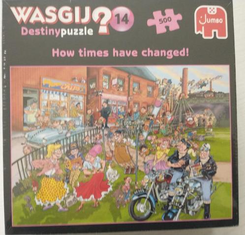 Puzzel Wasgij Destiny 14: How times have changed! - nieuw, Hobby en Vrije tijd, Denksport en Puzzels, Nieuw, Legpuzzel, 500 t/m 1500 stukjes