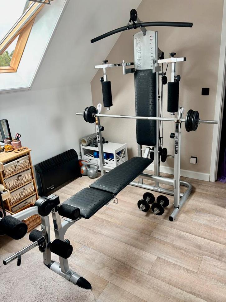 Kettler Classic 100, Sport en Fitness, Fitnessapparatuur, Zo goed als nieuw, Krachtstation, Armen, Benen, Borst, Buik, Rug, Metaal