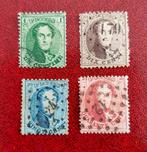 1863 Koning Leopold I, getand, complete serie, gestempeld, Staatshoofden, Ophalen of Verzenden, Gestempeld, Gestempeld