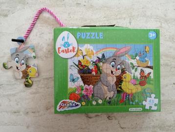 Puzzel paashaas konijn 45 stukken beschikbaar voor biedingen