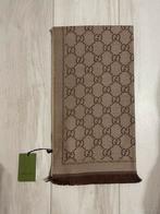 Sjaal van Gucci wol - nieuw label - bruin/beige, Maat 38/40 (M), Nieuw, Ophalen of Verzenden, Gucci