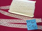 Retro kant katoen ecru 3 cm breed, haspel 25 meter  5,00, Hobby en Vrije tijd, Ophalen of Verzenden, Nieuw, Kant