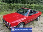 BMW E30 325i Cabriolet | 1986 | Route 66 Auctions, Auto's, Zwart, Bedrijf, Handgeschakeld, Overige carrosserie