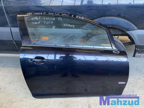 OPEL CORSA D Rechts rechter deur portier zwart Z20R 3 DEURS, Auto-onderdelen, Carrosserie, Deur, Opel, Gebruikt, Ophalen of Verzenden