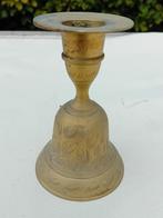 Antieke kleine bel en kandelaar, Antiek en Kunst, Antiek | Brons en Koper, Ophalen of Verzenden