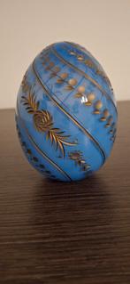 OEUF FABERGE BLEU DORÉ, Ophalen