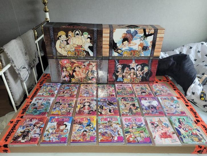 One Piece Volume 1-109 + One Piece Heroines 1-2 Manga lot, Boeken, Strips | Comics, Zo goed als nieuw, Complete serie of reeks