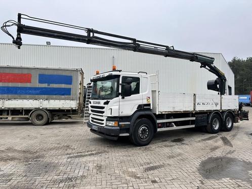 Scania P450 6x4 + KRAN PK 16002 C - *287.000km* - RETARDER -, Auto's, Vrachtwagens, Bedrijf, Te koop, ABS, Elektrische ramen, Trekhaak