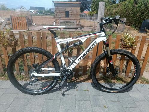 Merida Ninety‑Six HTS 1000 MTB – full suspension – Shimano, Fietsen en Brommers, Fietsen | Mountainbikes en ATB, Gebruikt, Merida
