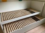 Bed 90 x 200 (met lade), Ophalen, 90 cm, Eenpersoons, Wit