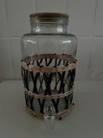Sapkan/drankdispencer 3 liter, Huis en Inrichting, Glas of Glazen, Gebruikt, Ophalen of Verzenden, Glas