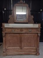 massief eiken commode met spiegel, Antiek en Kunst, Antiek | Meubels | Kasten, Ophalen