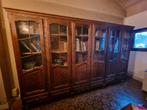 Bibliothèque vitrée 6 portes/6 tiroirs (chêne) très bon état, Maison & Meubles, Enlèvement
