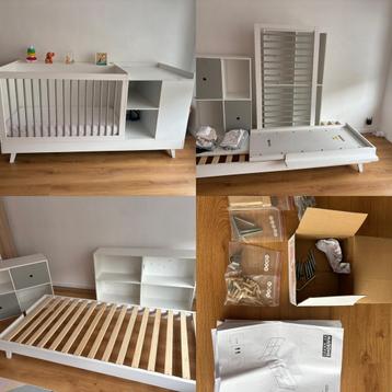 Lit evolutif Maison du Monde, Sommier à lattes, 70 à 85 cm, Enlèvement, Utilisé