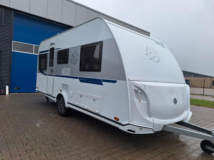 Knaus Caravan 460 EU Enkele Bedden - Mover - Voortent - TV, Caravans en Kamperen, Caravans, Particulier, tot en met 4, Knaus, 2 aparte bedden