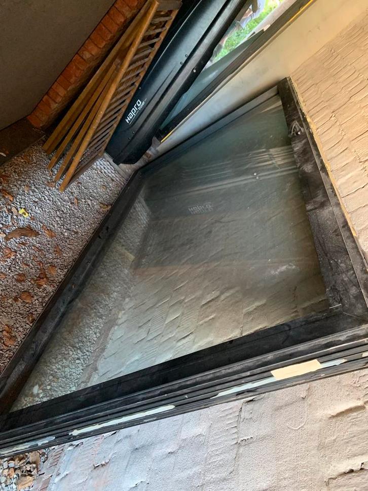 Raam + vliegenraam, Doe-het-zelf en Bouw, Glas en Ramen, Gebruikt, Gevelraam of Ruit, 160 cm of meer, 80 tot 120 cm, Dubbelglas