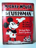 Metal wallplate Mickey Mouse, Ophalen of Verzenden, Mickey Mouse, Zo goed als nieuw, Plaatje of Poster